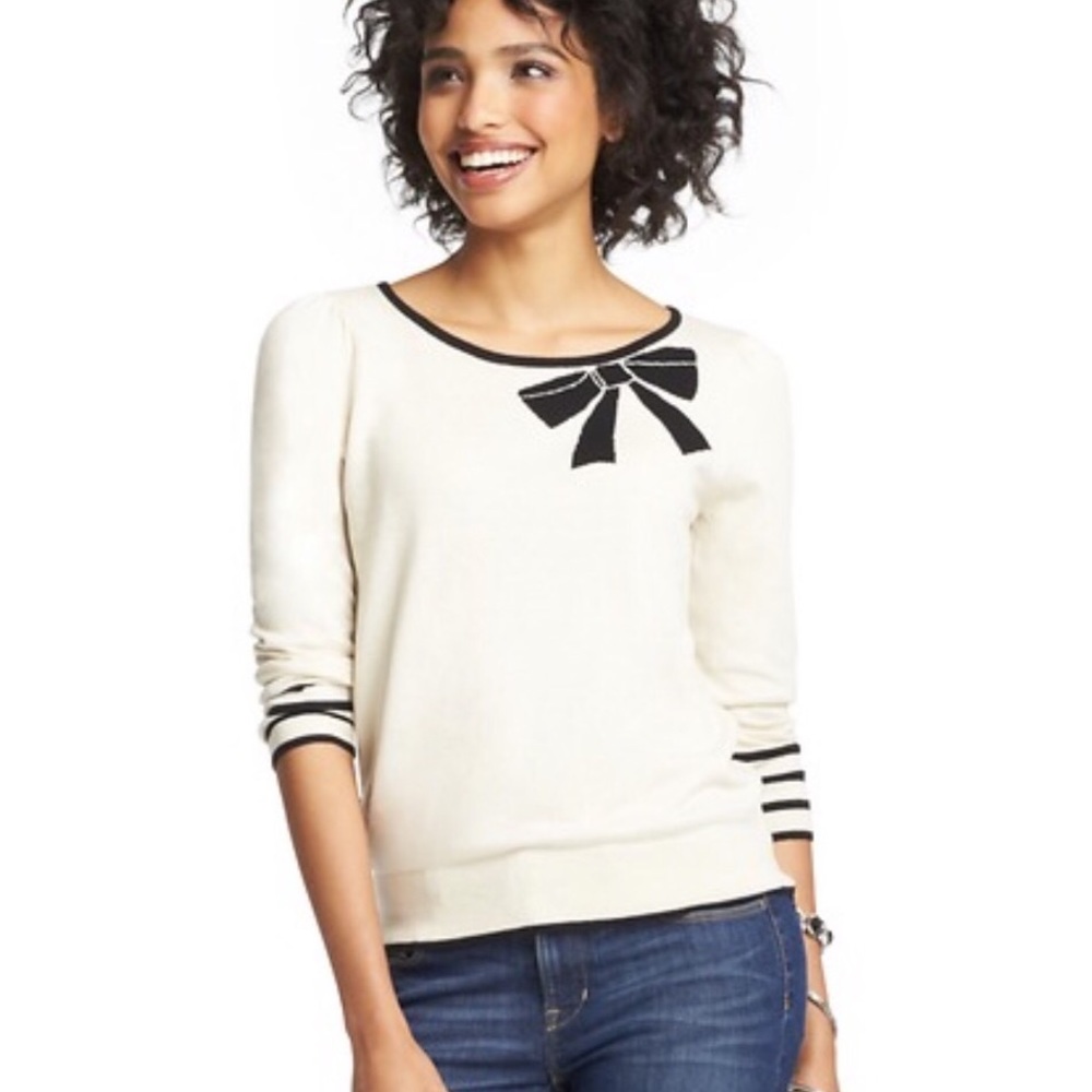 Adorable Bow Sweater by Ann Taylor Loft